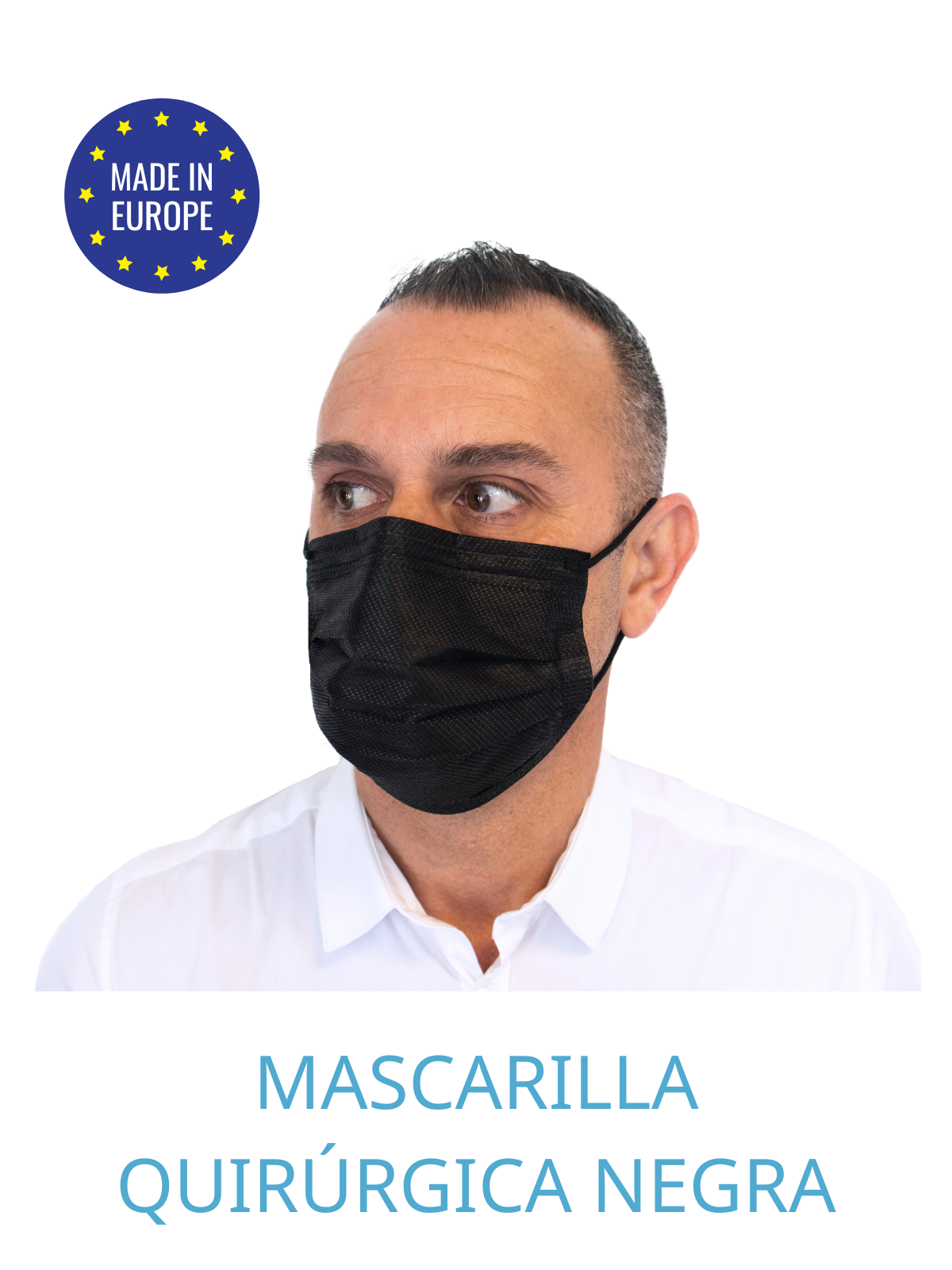 mascarilla quirurgica NEGRA